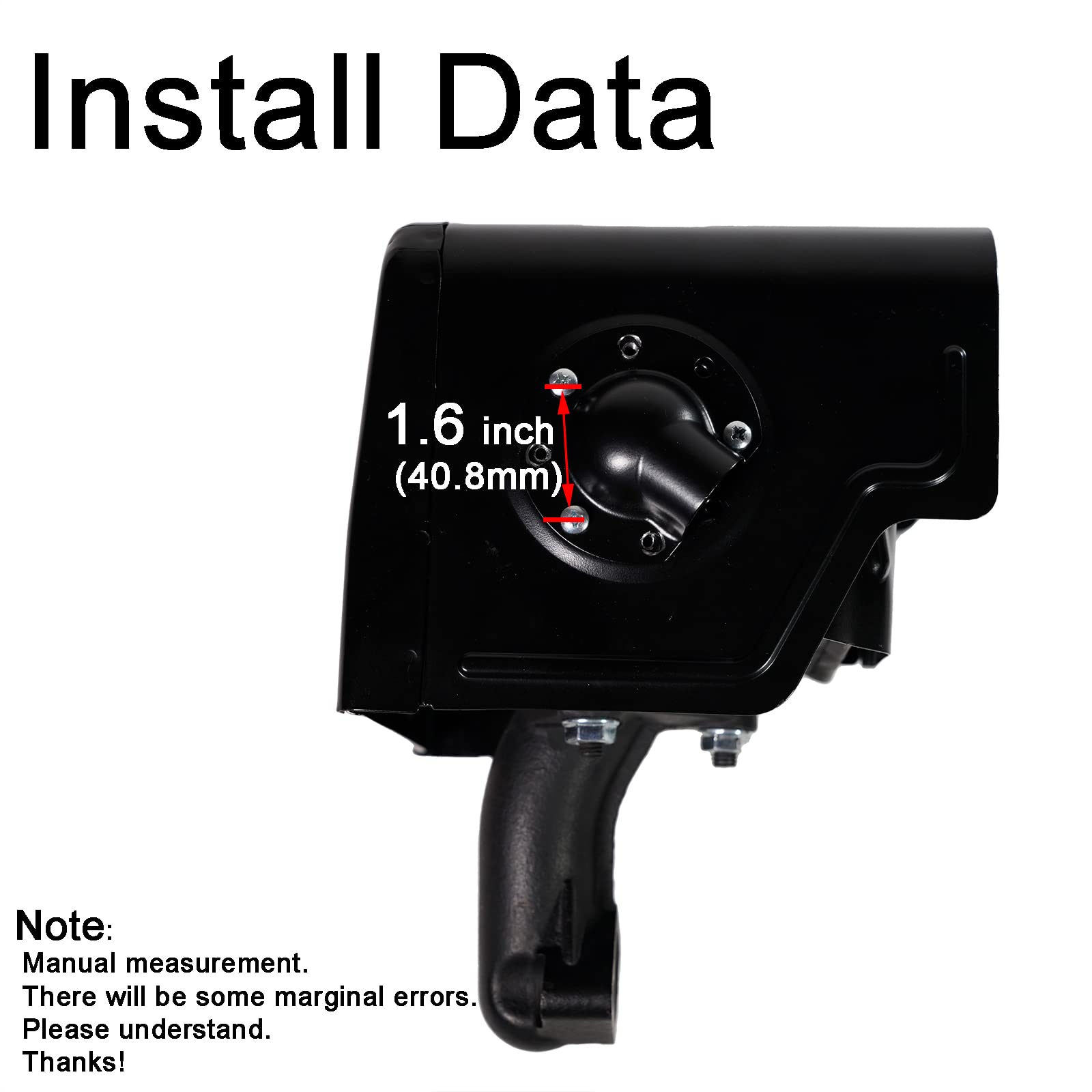 JMCHstore muffler deflector mounting holes shown for versatile installation