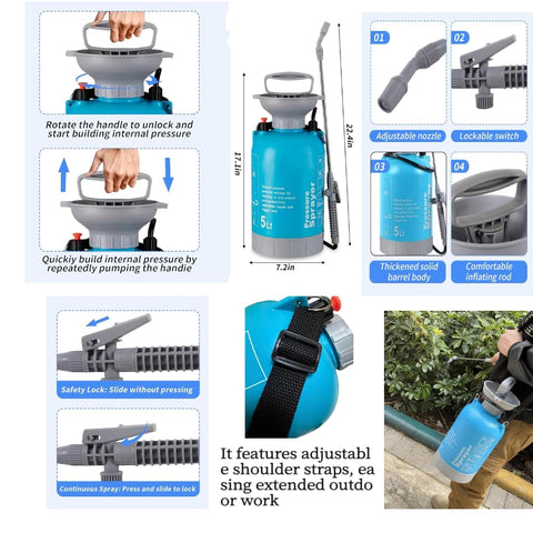 JMFANGLIU adjustable nozzle offers jet and mist spray for flexible tasks