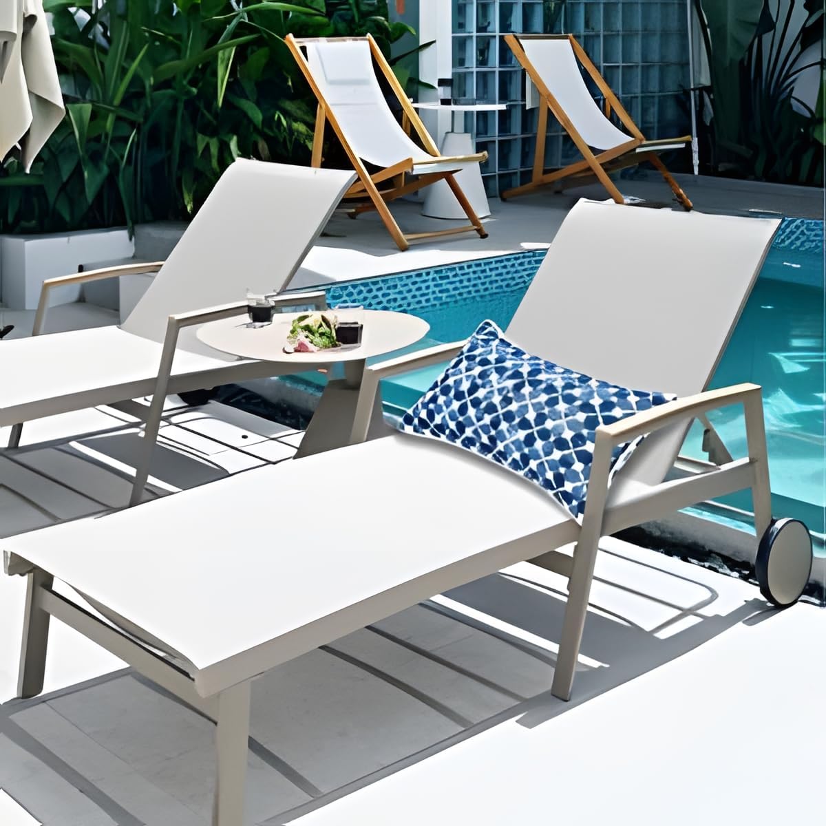JMGBird blue outdoor pillow 12x20 for porch and balcony ambience.