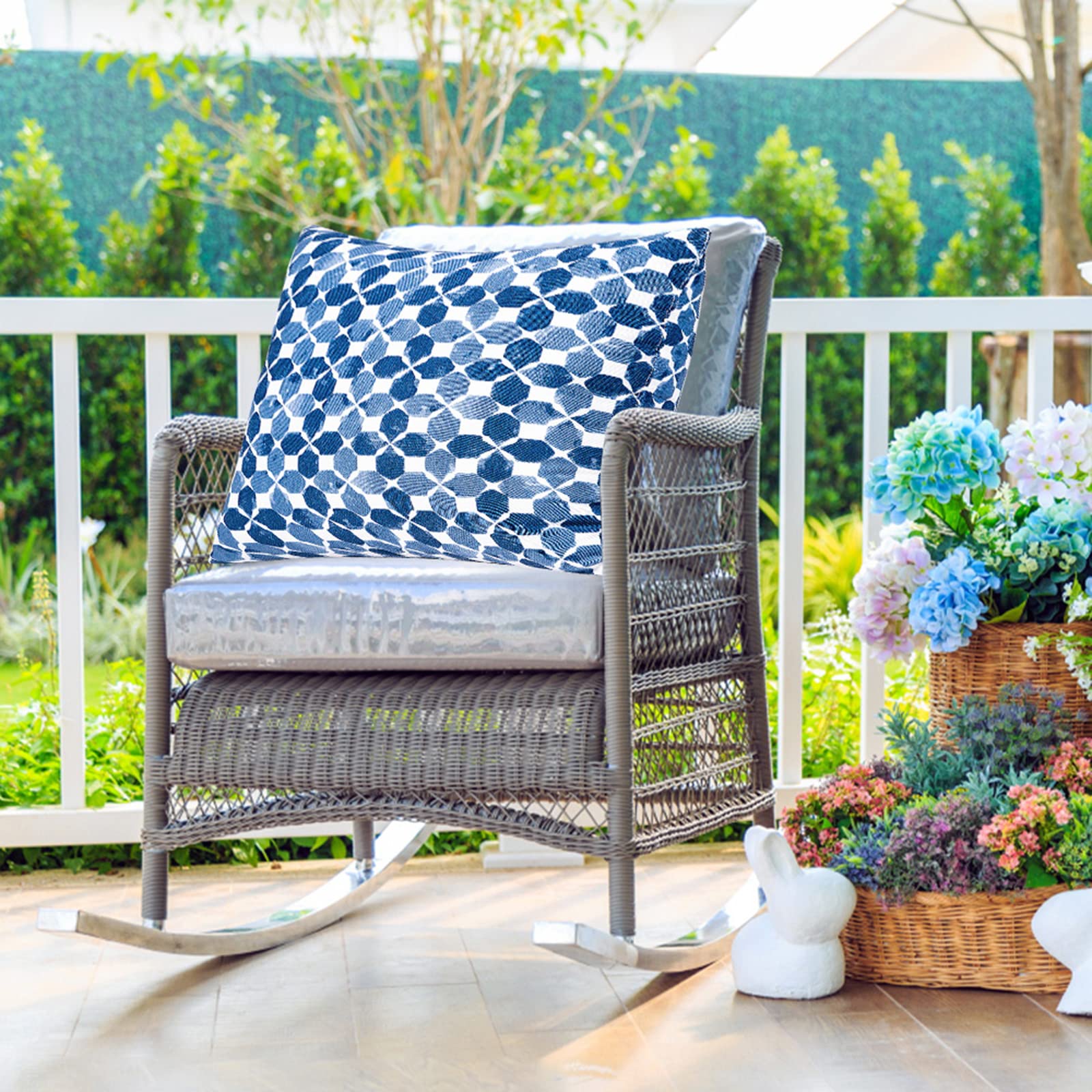 JMGBird machine washable pillow design for quick outdoor cleaning.