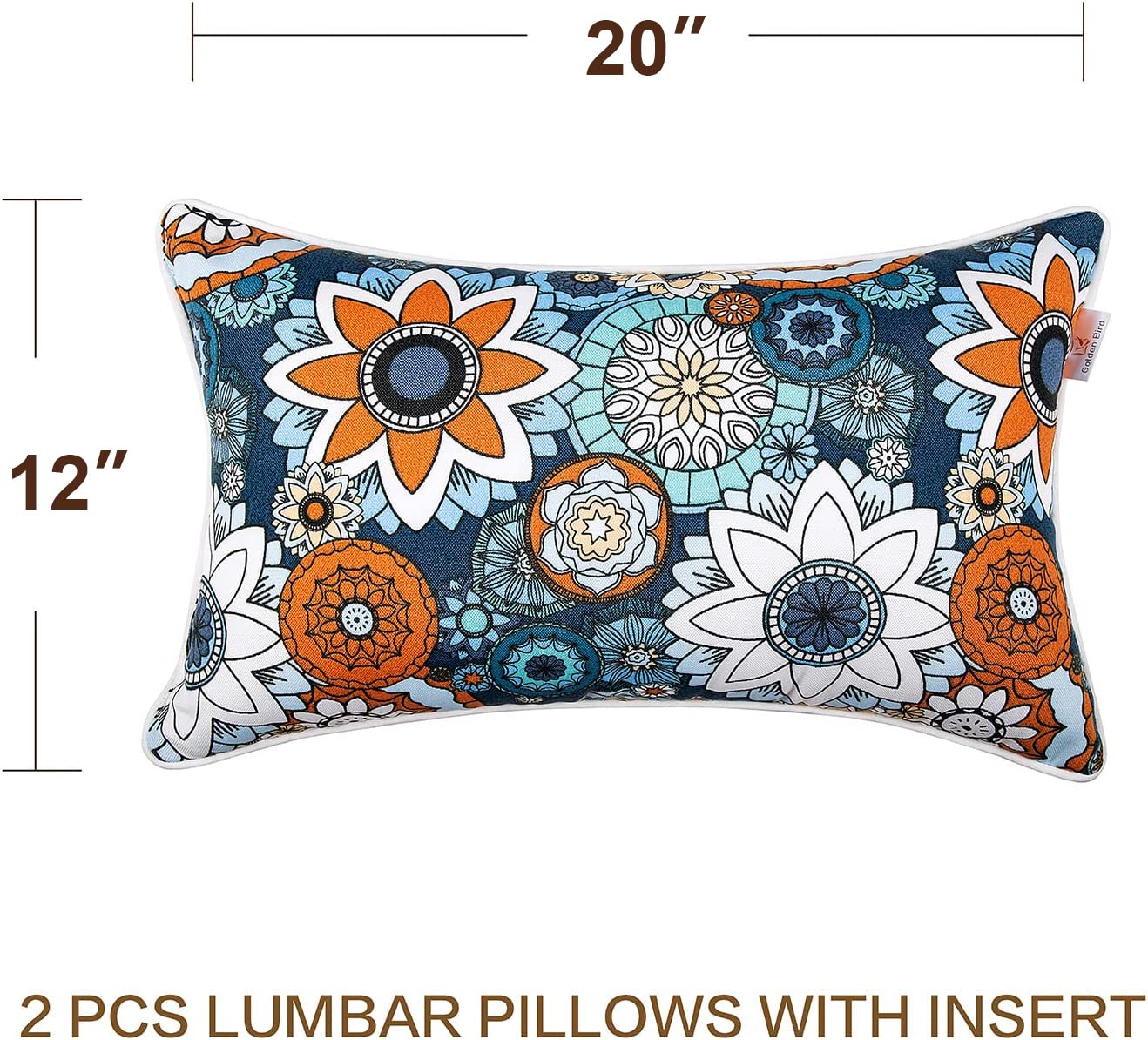 JMGBird easy care machine washable pillow for outdoors