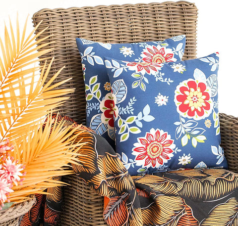JMGBird 18x18 inch pillow with inserts included for outdoor cushions.