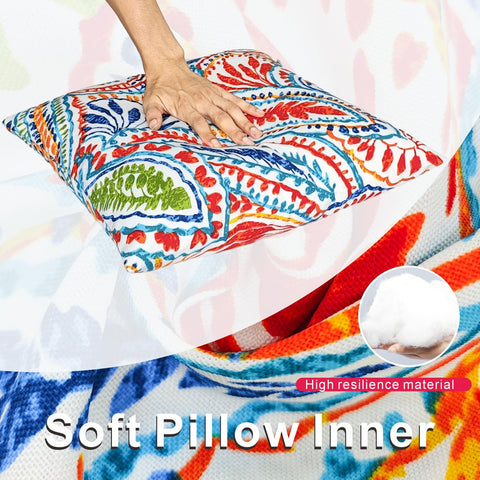 JMGBird pillow set on patio furniture offers instant comfort.