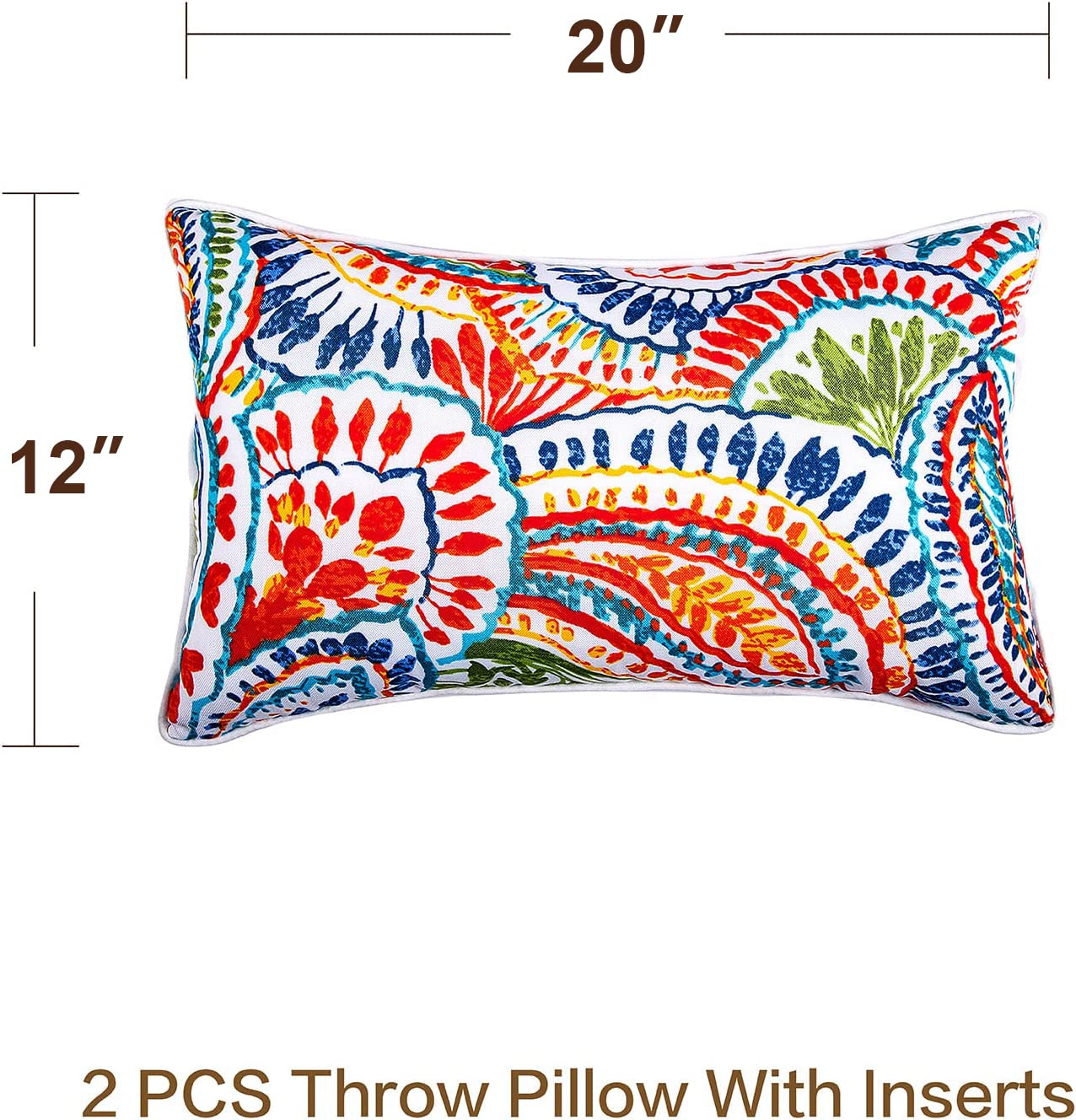 JMGBird inserts included with the outdoor pillow set for immediate comfort