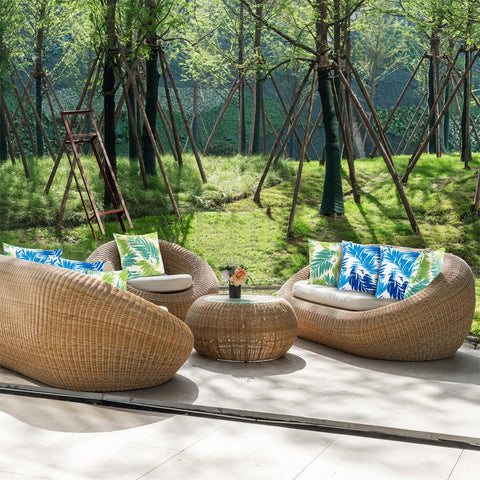 JMGBird retro-pattern design adds personality to outdoor spaces.