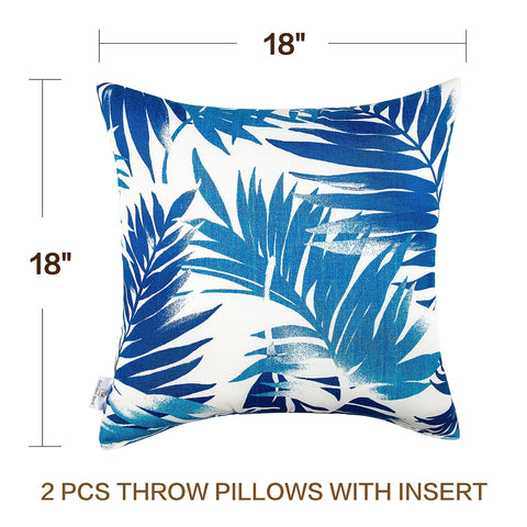 JMGBird soft inserts provide comfortable support inside 18x18 cushions.