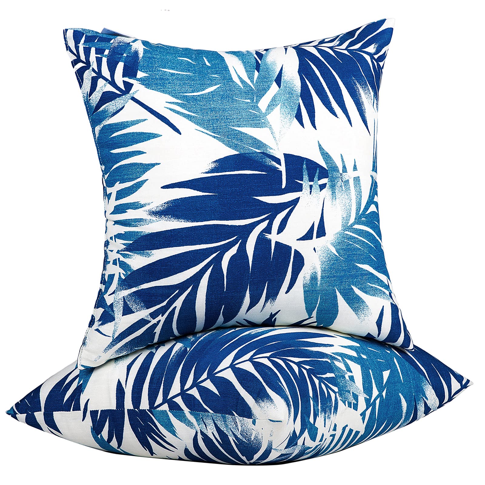 JMGBird water-repellent outdoor pillow, front view, two-pack, ideal for patio seating.