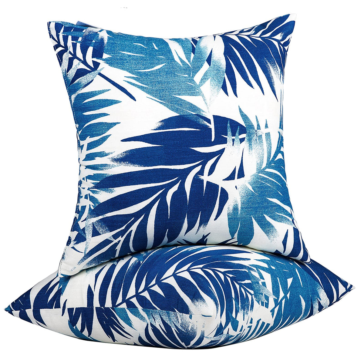 JMGBird water-repellent outdoor pillow, front view, two-pack, ideal for patio seating.