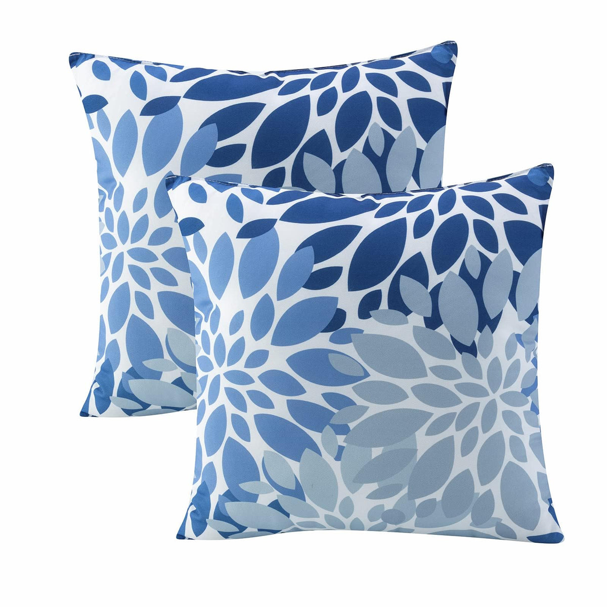 JMKaixin two-pack 18x18 outdoor pillows setup for instant patio comfort