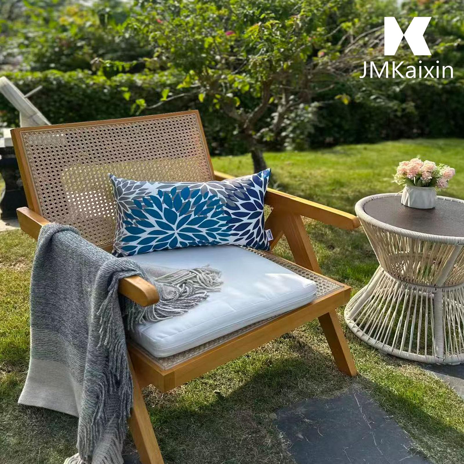 JMKaixin patio pillows withstand pet prints and weather for vibrant color.