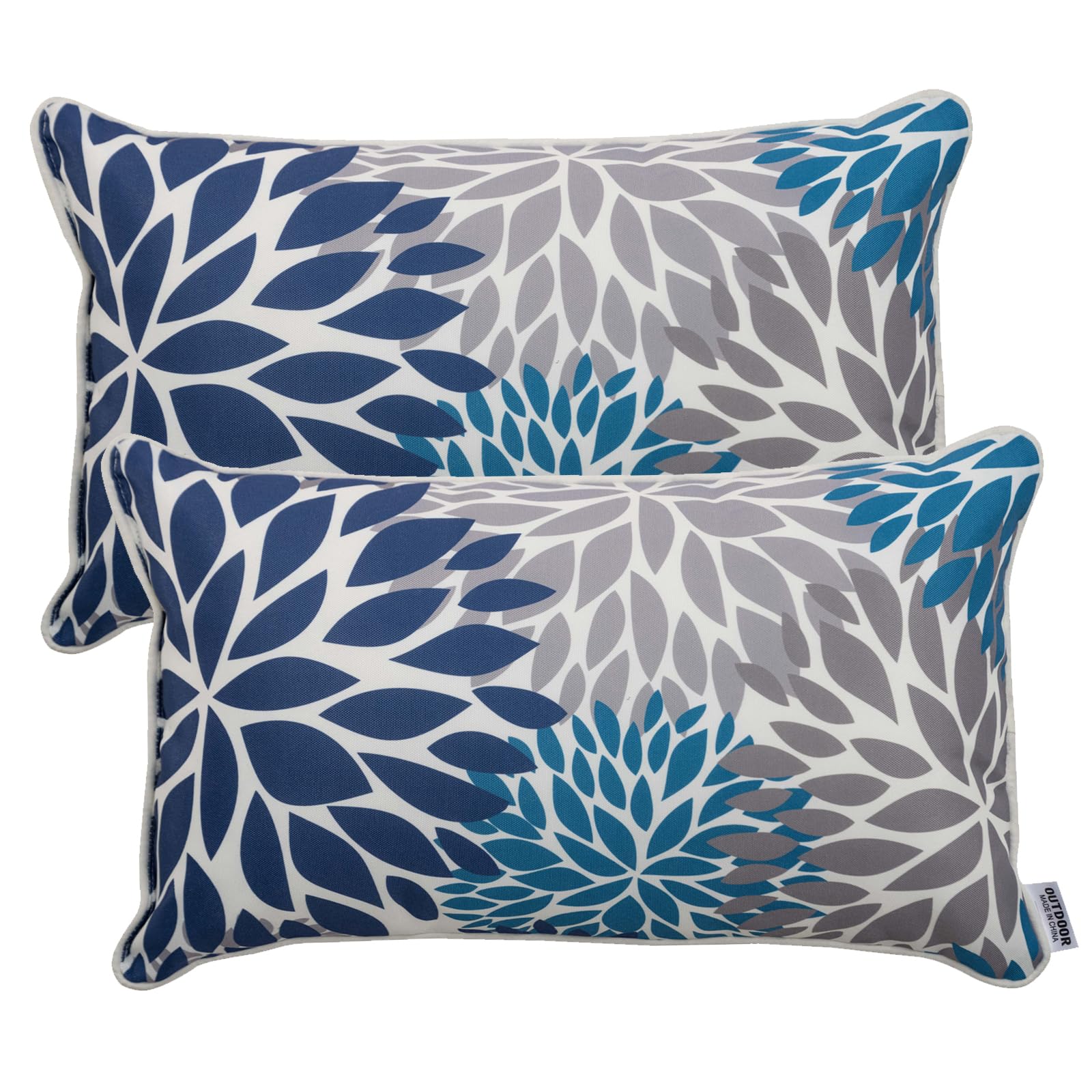 JMKaixin patio lumbar pillow 12x20 with inner fill for outdoor comfort.