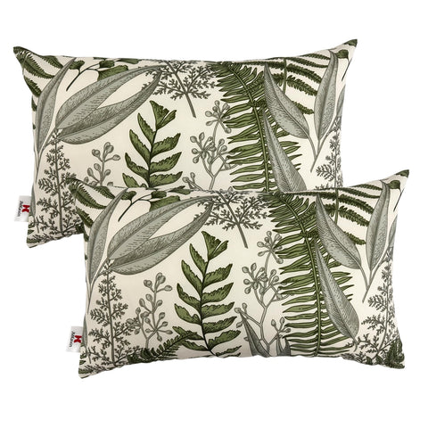 JMKaixin patio pillow 12x20 front view, vibrant retro design for outdoor lounging.