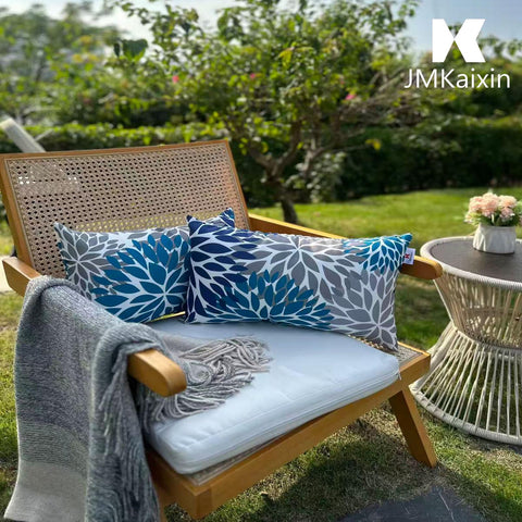 JMKaixin 12x20 outdoor lumbar cushions for living rooms or cafes.