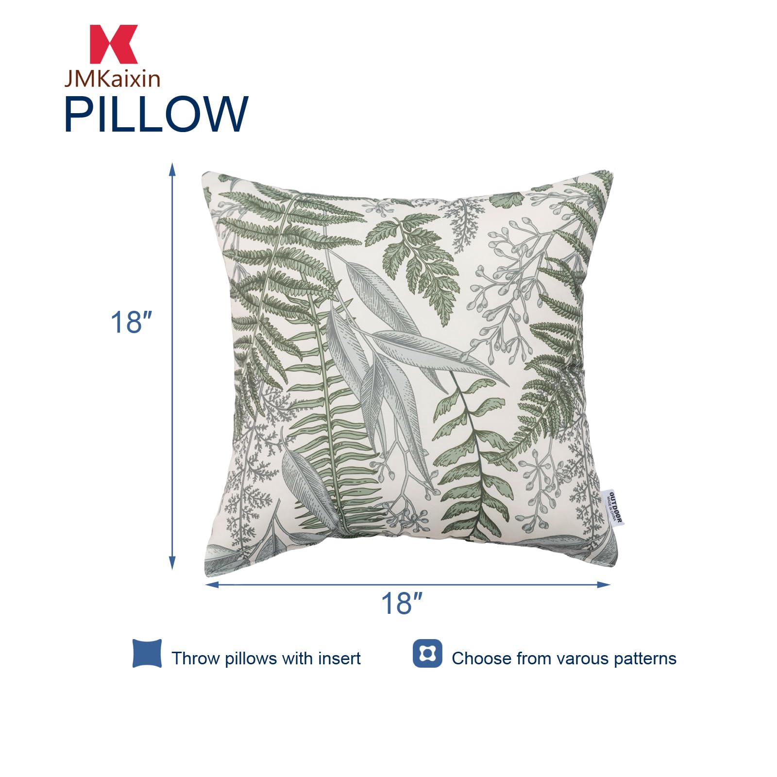JMKaixin 18x18 pillow insert expands to full comfort after unpacking.