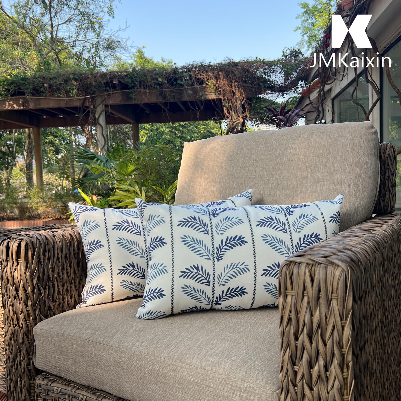 JMKaixin retro-pattern design adds personality to patio seating
