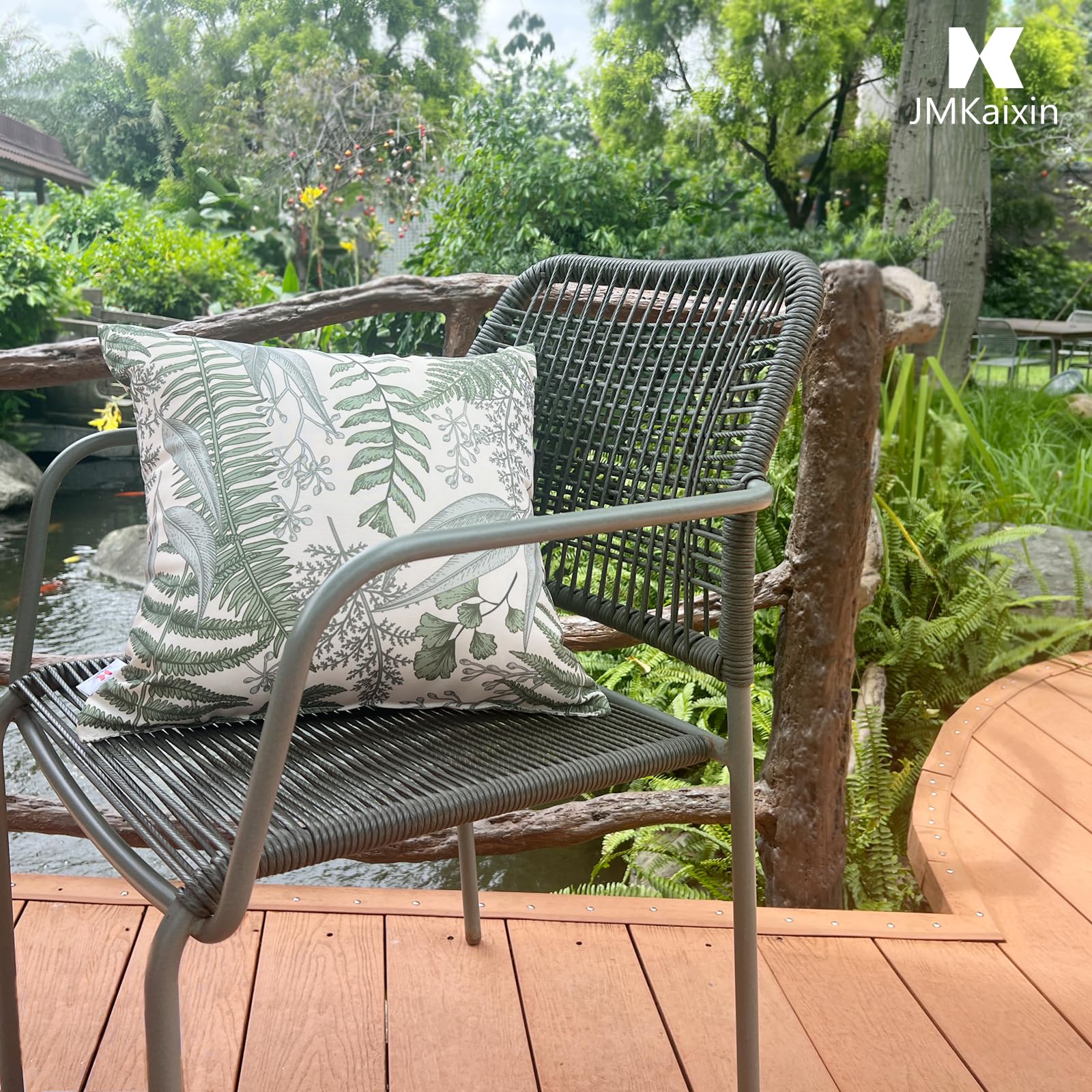 JMKaixin retro-pattern fabric showing vibrant color and stylish decor.