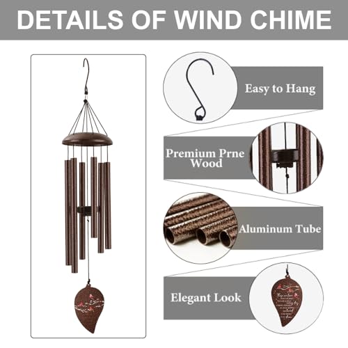 JMsuertes wind chimes close-up shows adjustable striker for varied tones