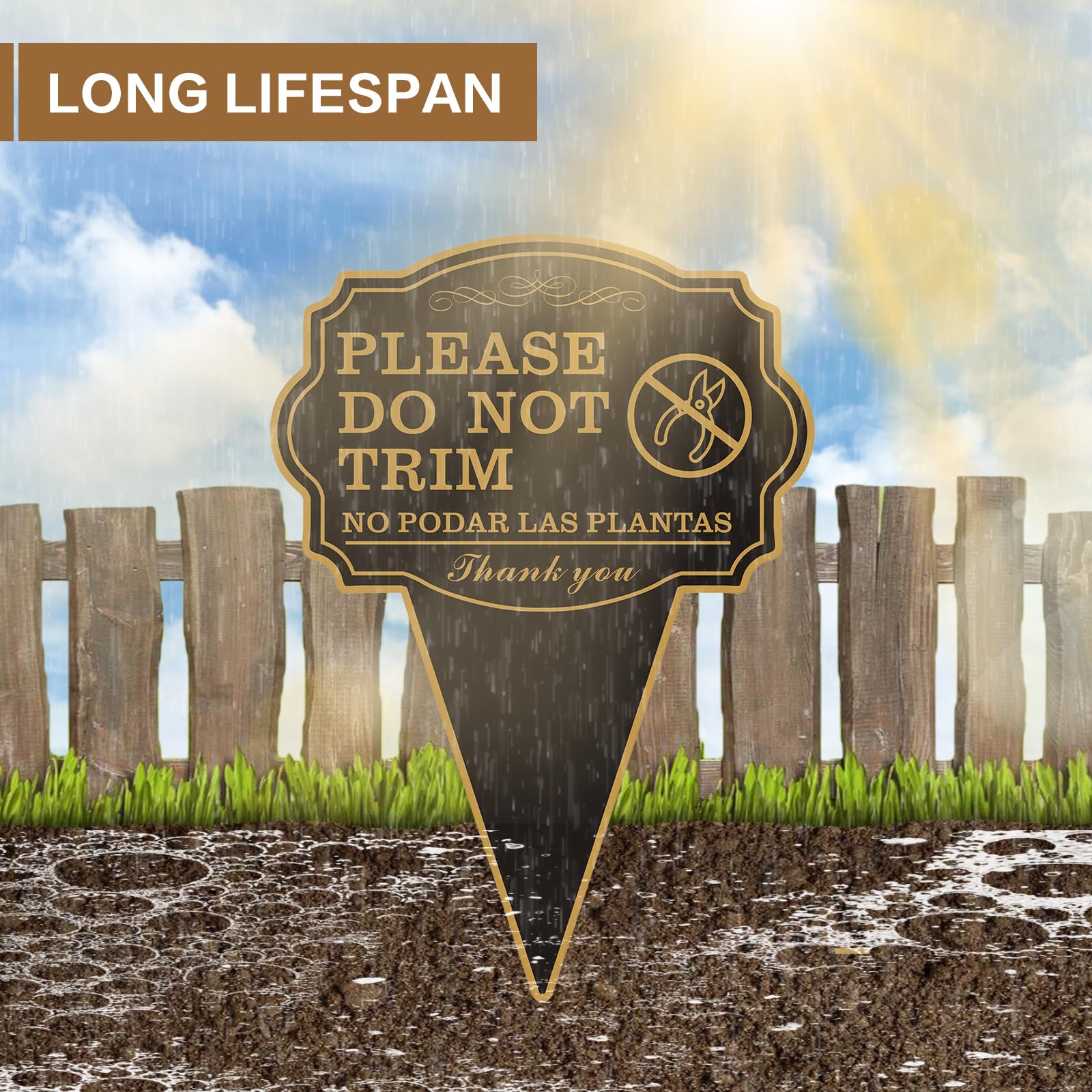 JMXINHANG easy-install sign with stake for quick setup