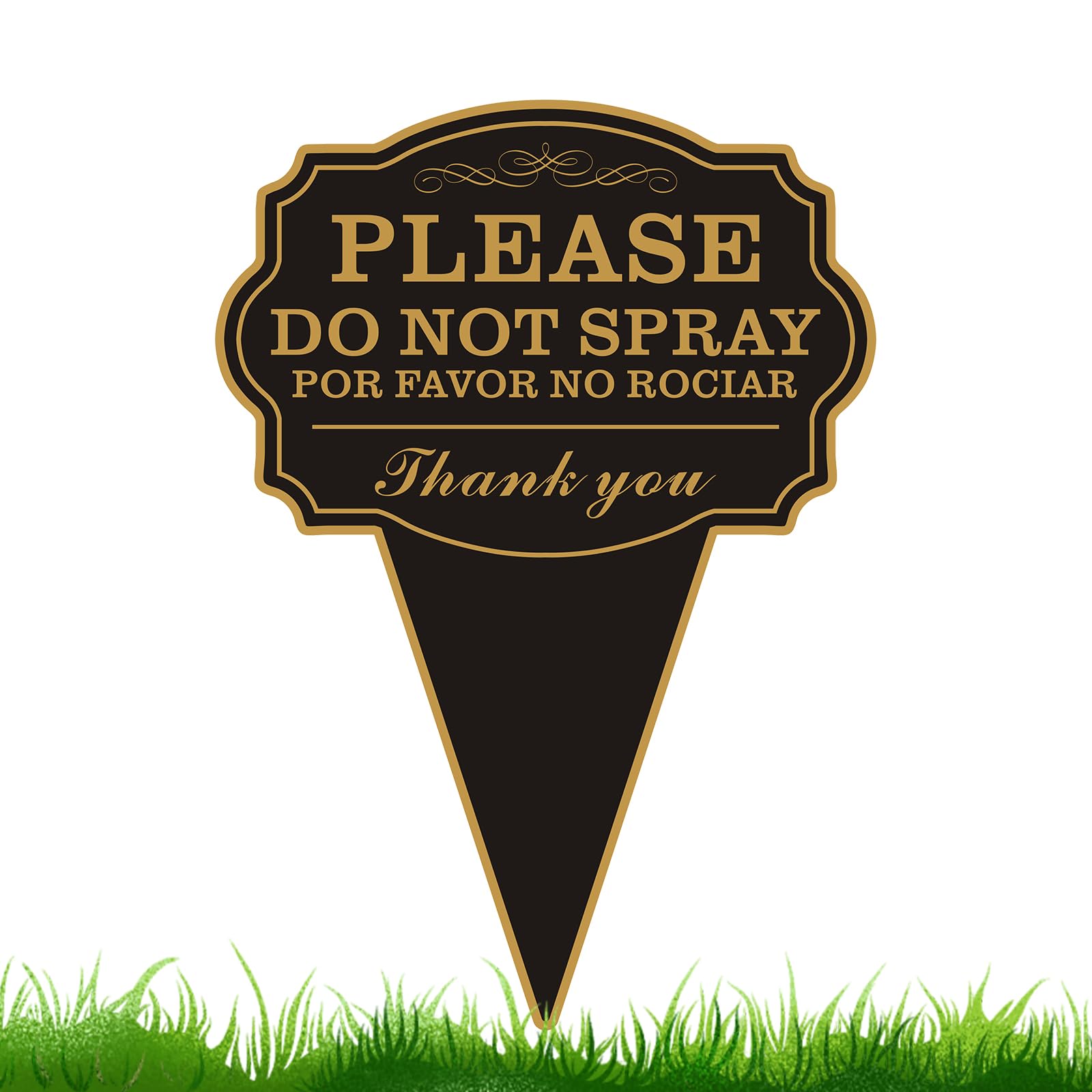 JMXINHANG double-sided yard sign with stake for clear outdoor warnings.