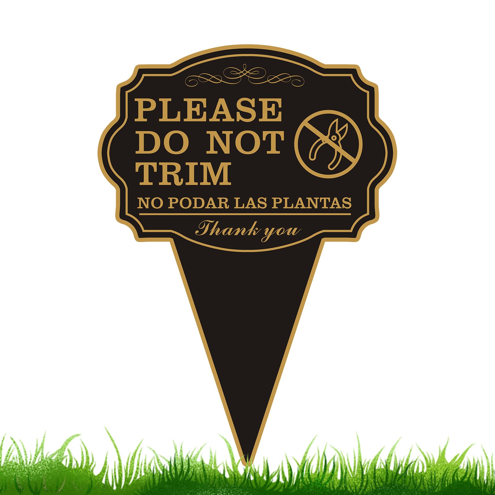 JMXINHANG double-sided yard sign with stake marks no trimming outdoors