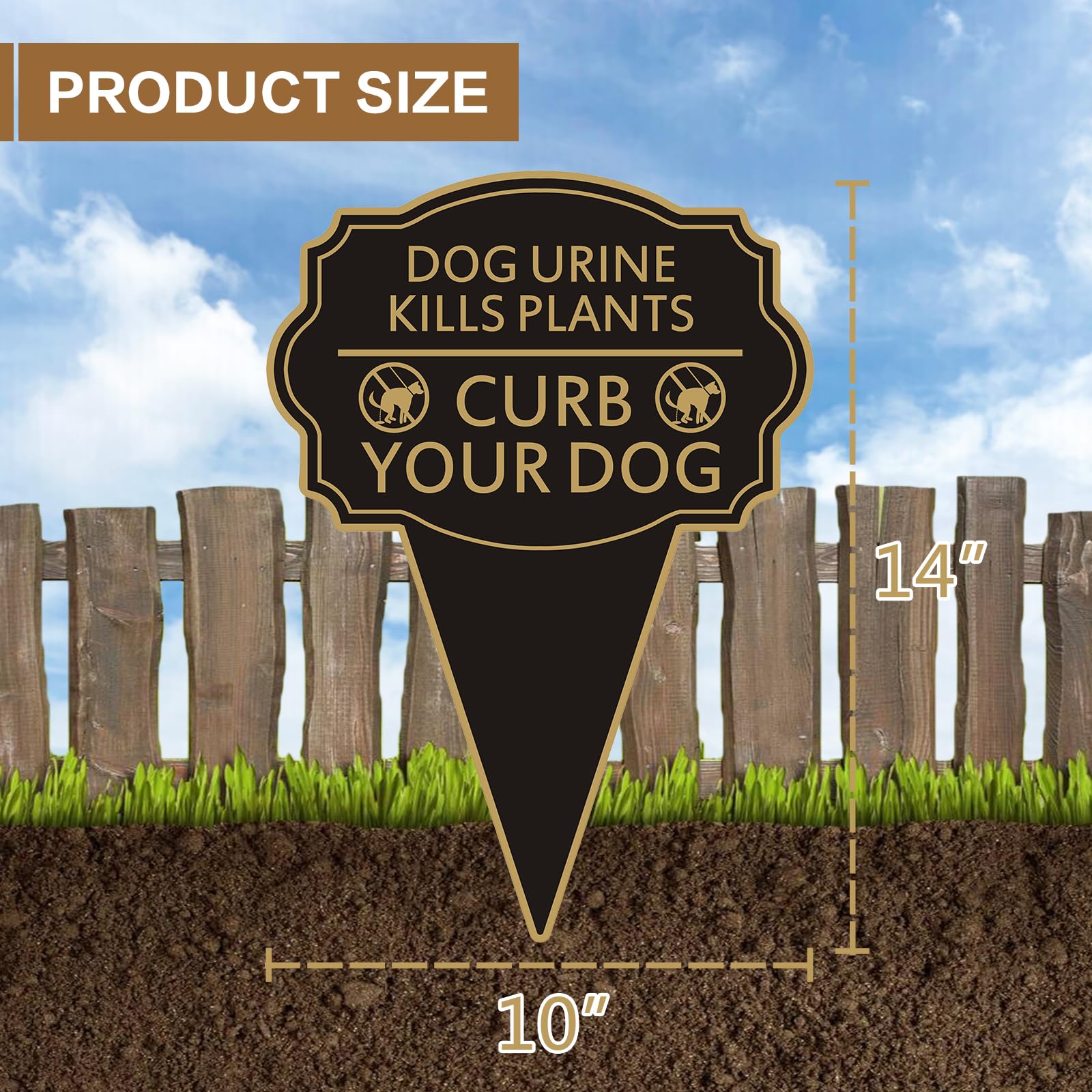 JMXINHANG rust-free aluminum yard sign withstands outdoor weather.