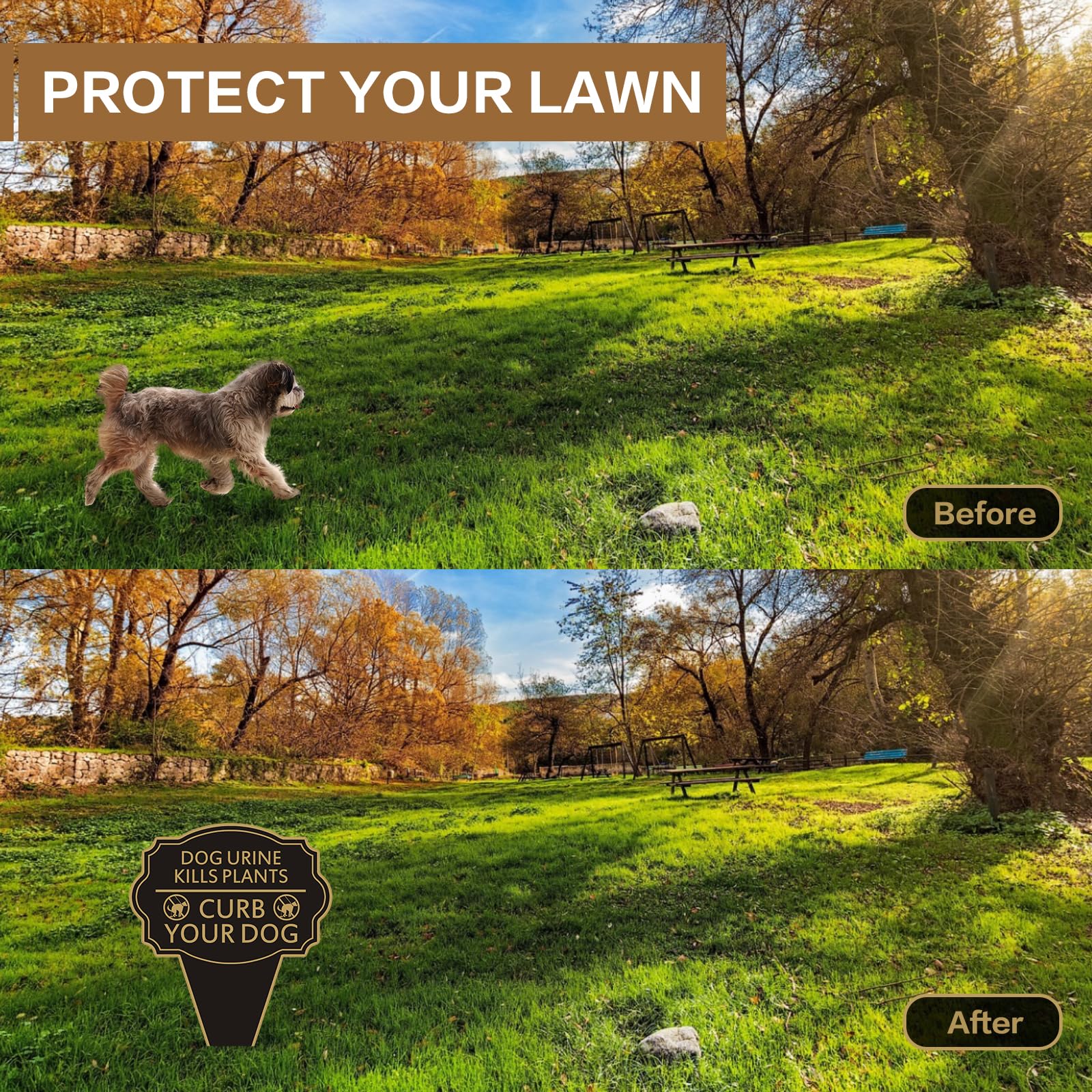 JMXINHANG 14x10 inch yard sign sized to be highly noticeable.