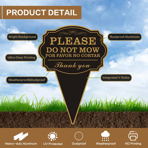 JMXINHANG Yard sign stake installed in soft soil