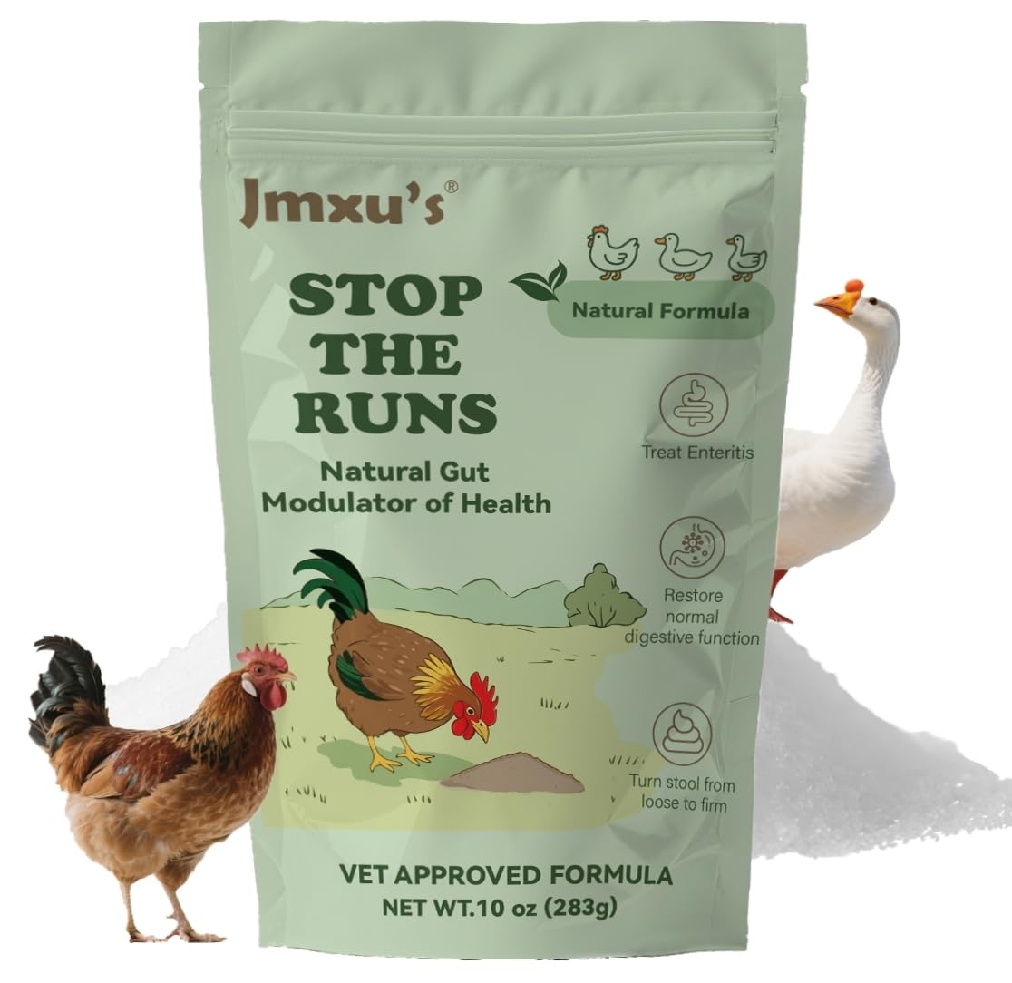 Jmxu's Chicken Gut Modulator bottle front, natural poplar extract for gut support.