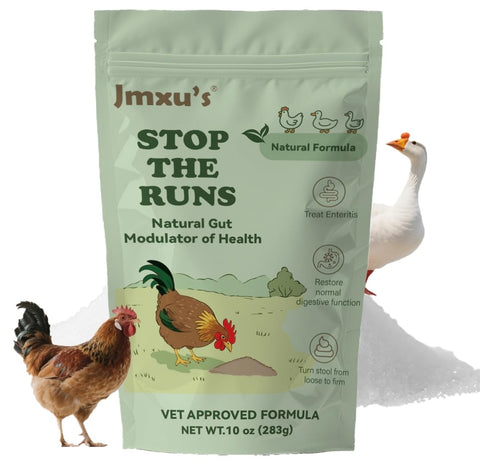 Jmxu's Chicken Gut Modulator bottle front, natural poplar extract for gut support.
