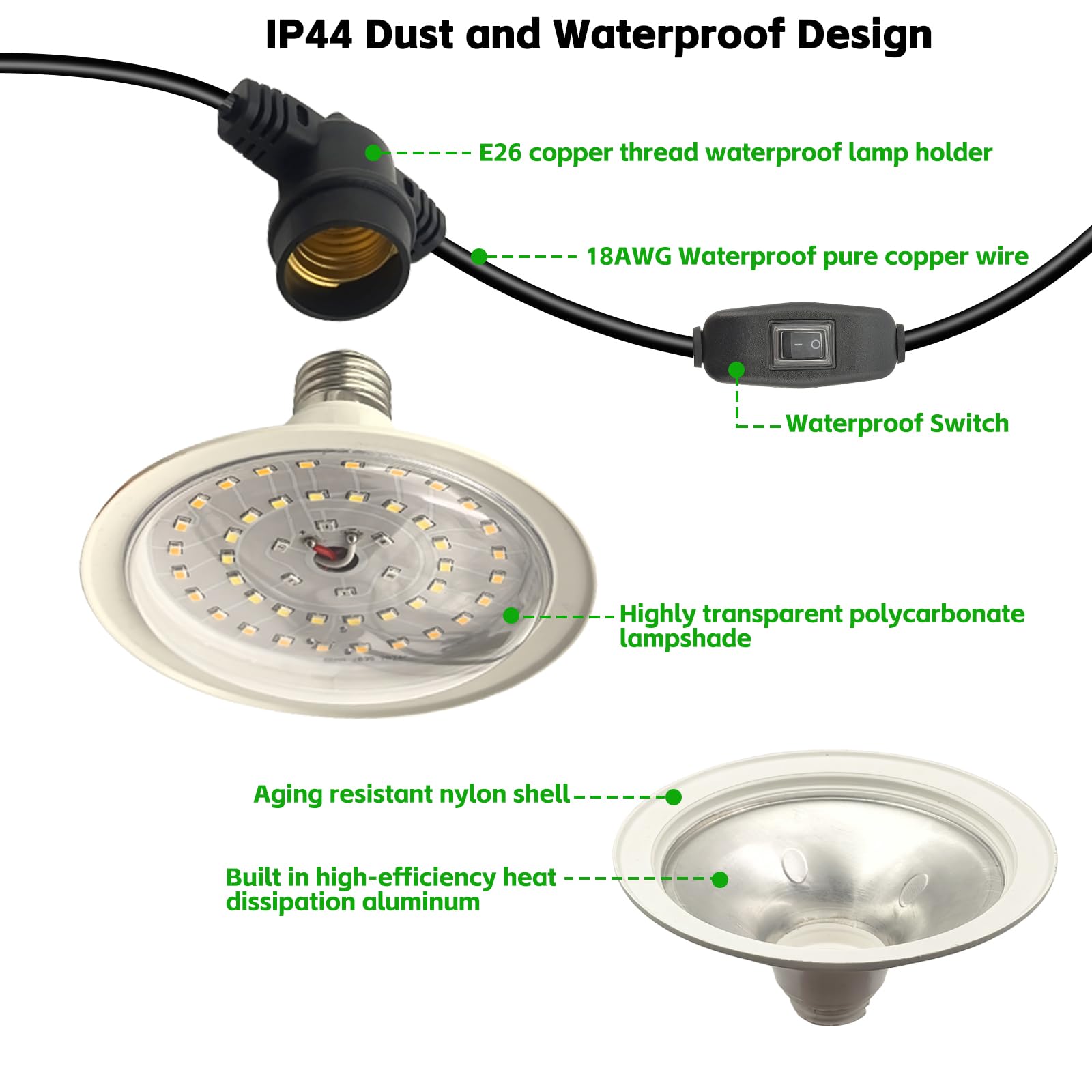 JMXULONG full-spectrum LED with 660nm red and warm white for plant growth.
