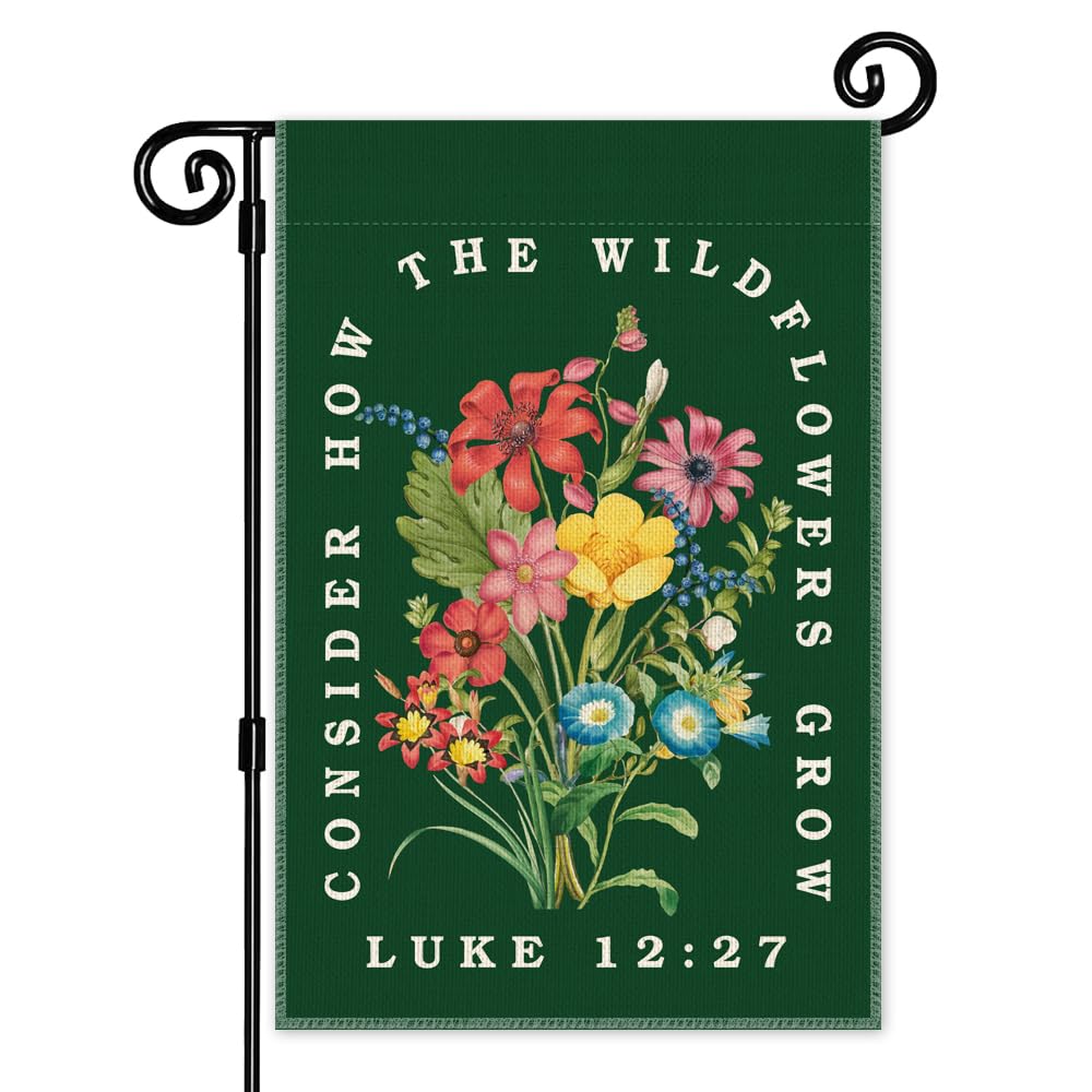 JMYROG garden flag front view, vibrant outdoor decor for curb appeal