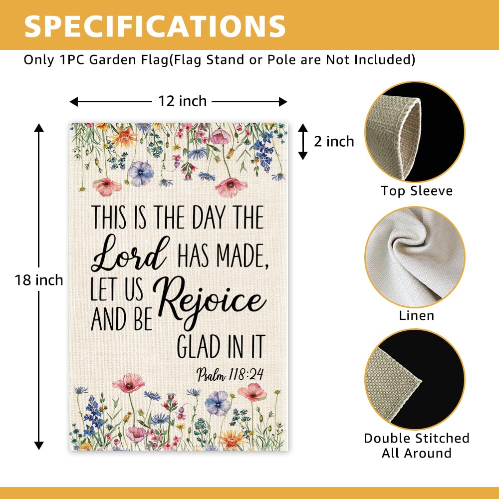 JMYROG double-sided garden flag adds curb appeal for outdoor spaces