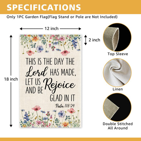 JMYROG double-sided garden flag adds curb appeal for outdoor spaces