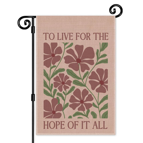 JMYROG garden flag double-sided design for outdoor display.