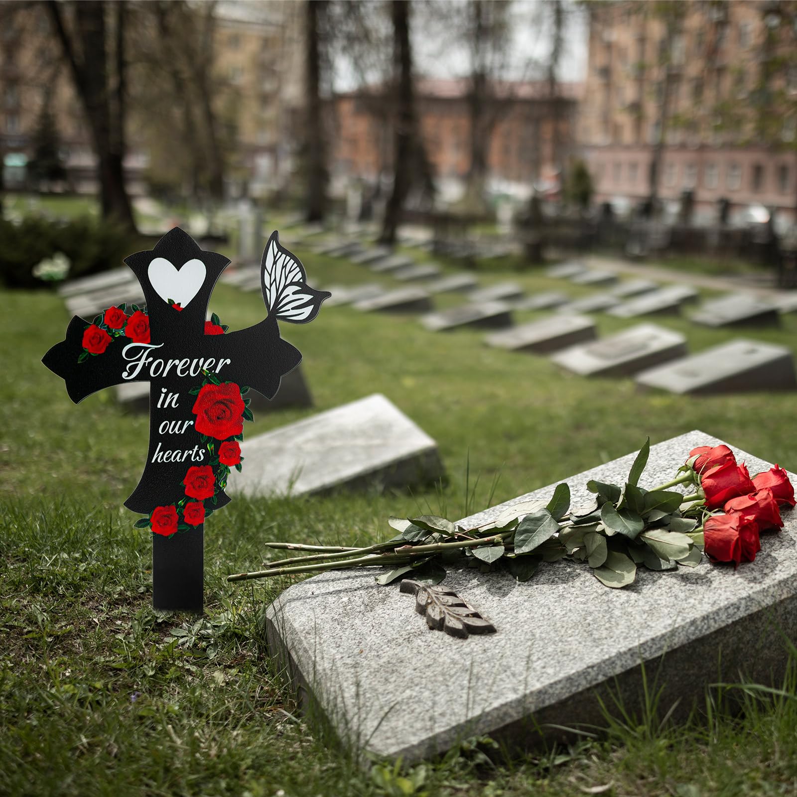 JMZYJZH outdoor grave site decoration; versatile placement for gardens or cemeteries