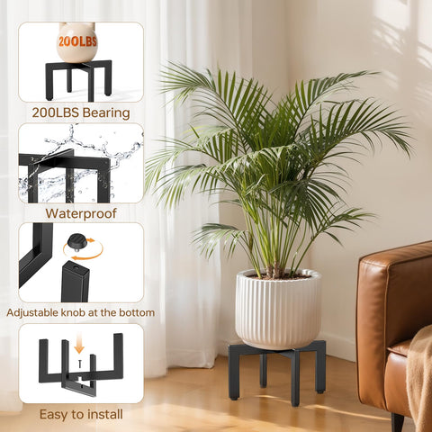 JND plant stand easy assembly with cross-brace design
