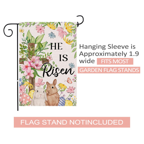 JNDJE Easter flag garden decor for porch, deck, or patio