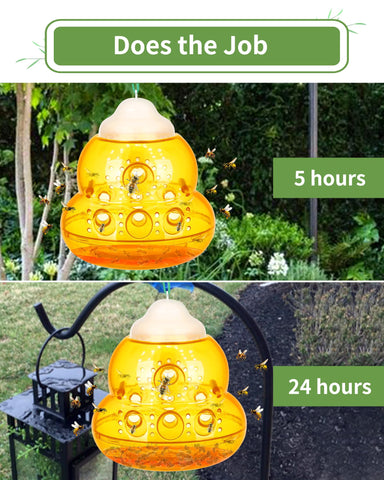 JNKNT Wasp Trap with eight entrances for multi-direction entry.