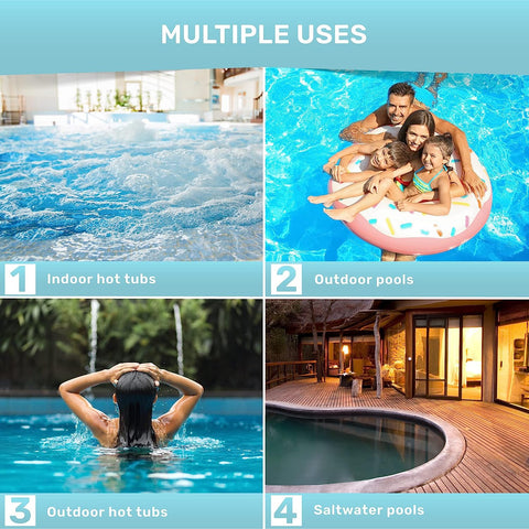 JNW Direct color chart comparison shows accurate results for pool and hot tub care.