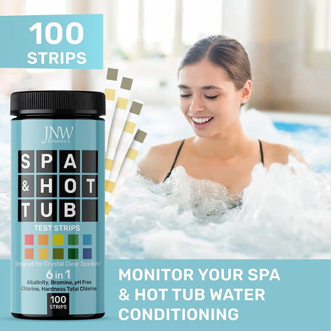 JNW Direct dip-and-measure strips reveal chlorine, pH and more in seconds.