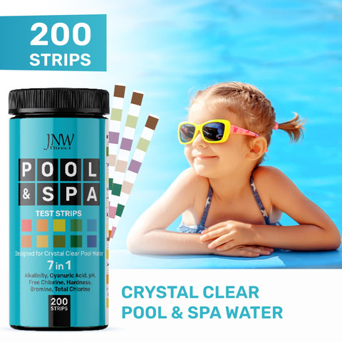 Dipping strip into water with JNW Direct test kit