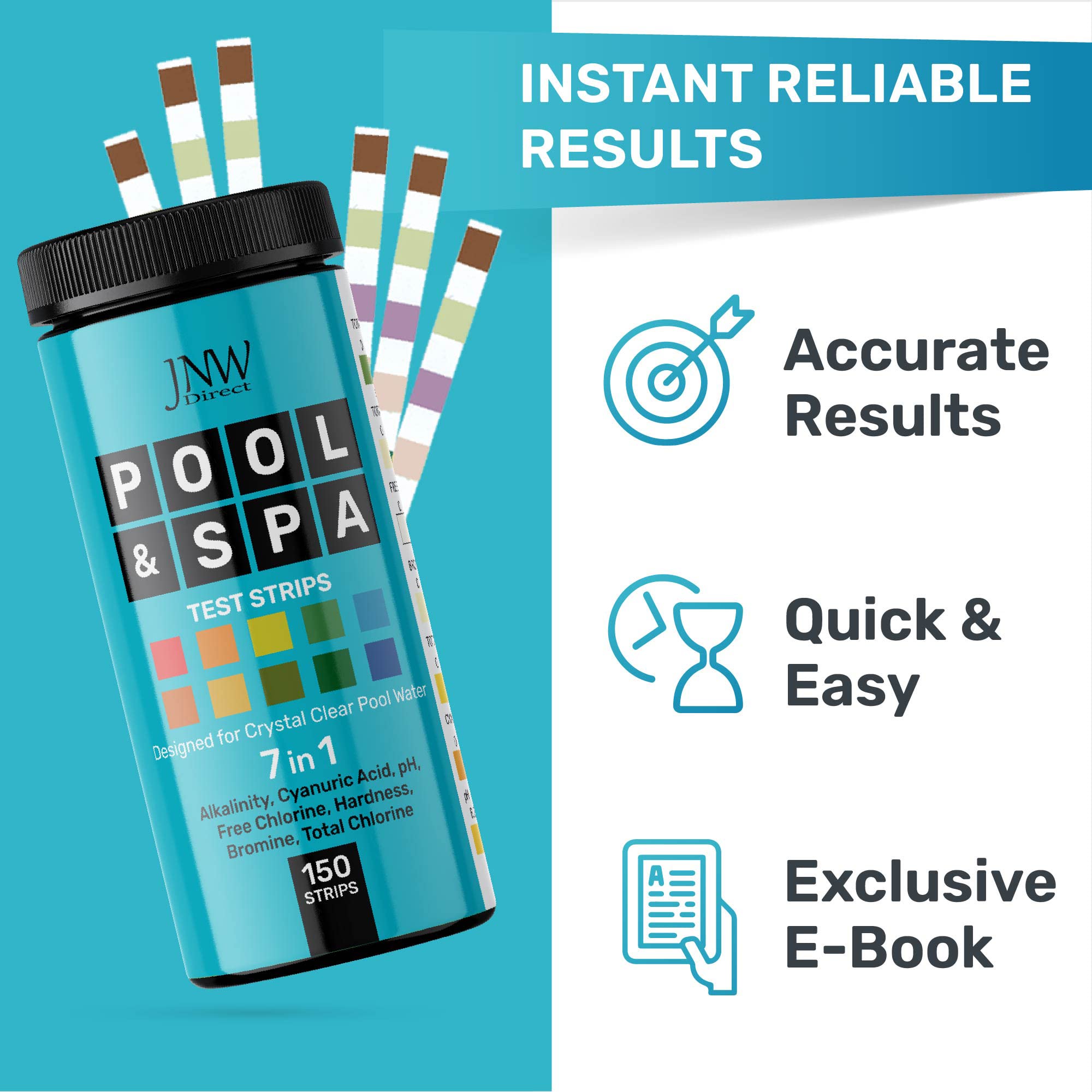 JNW Direct free e-book included with pool test kit
