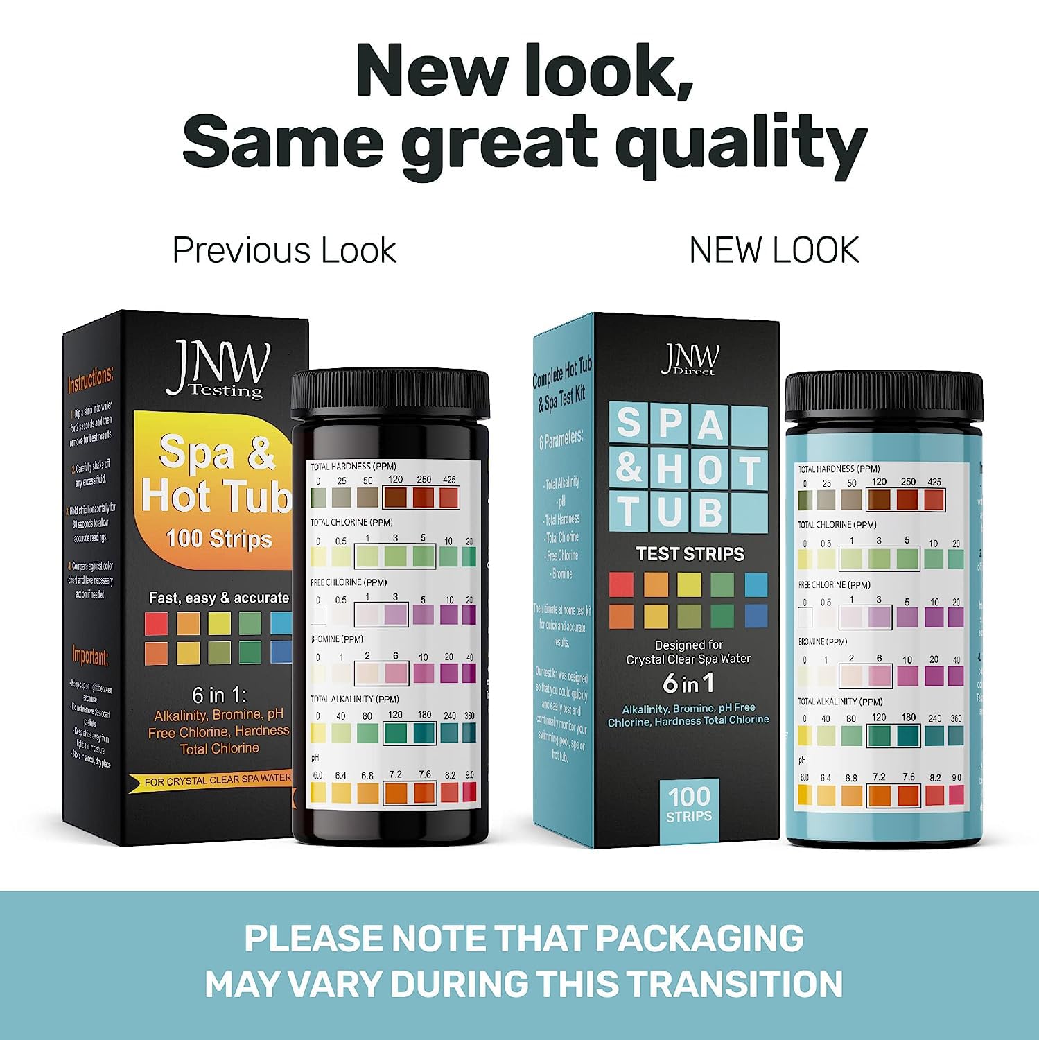JNW Direct hot tub care visuals show easy monitoring for steady water balance.