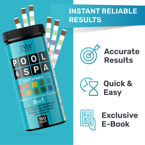 Dip strip into water to read results quickly