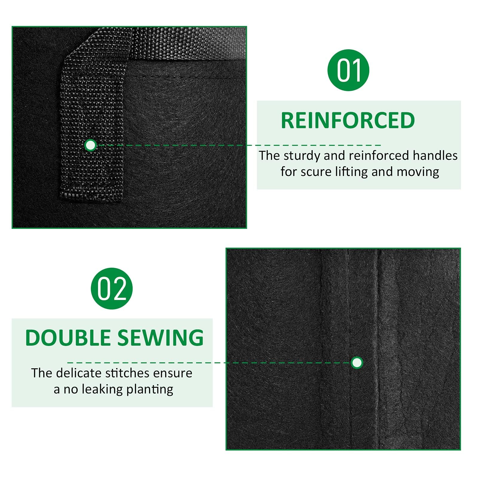 JNYONG breathable, eco-friendly bags support healthier root growth and soil aeration.