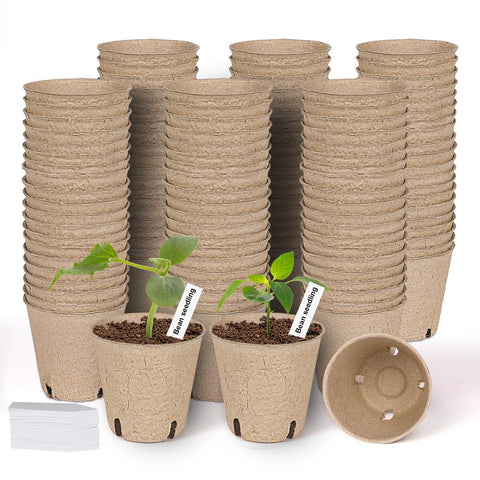 JNYONG peat pots 3.15 inch pack ready for seedling setup.