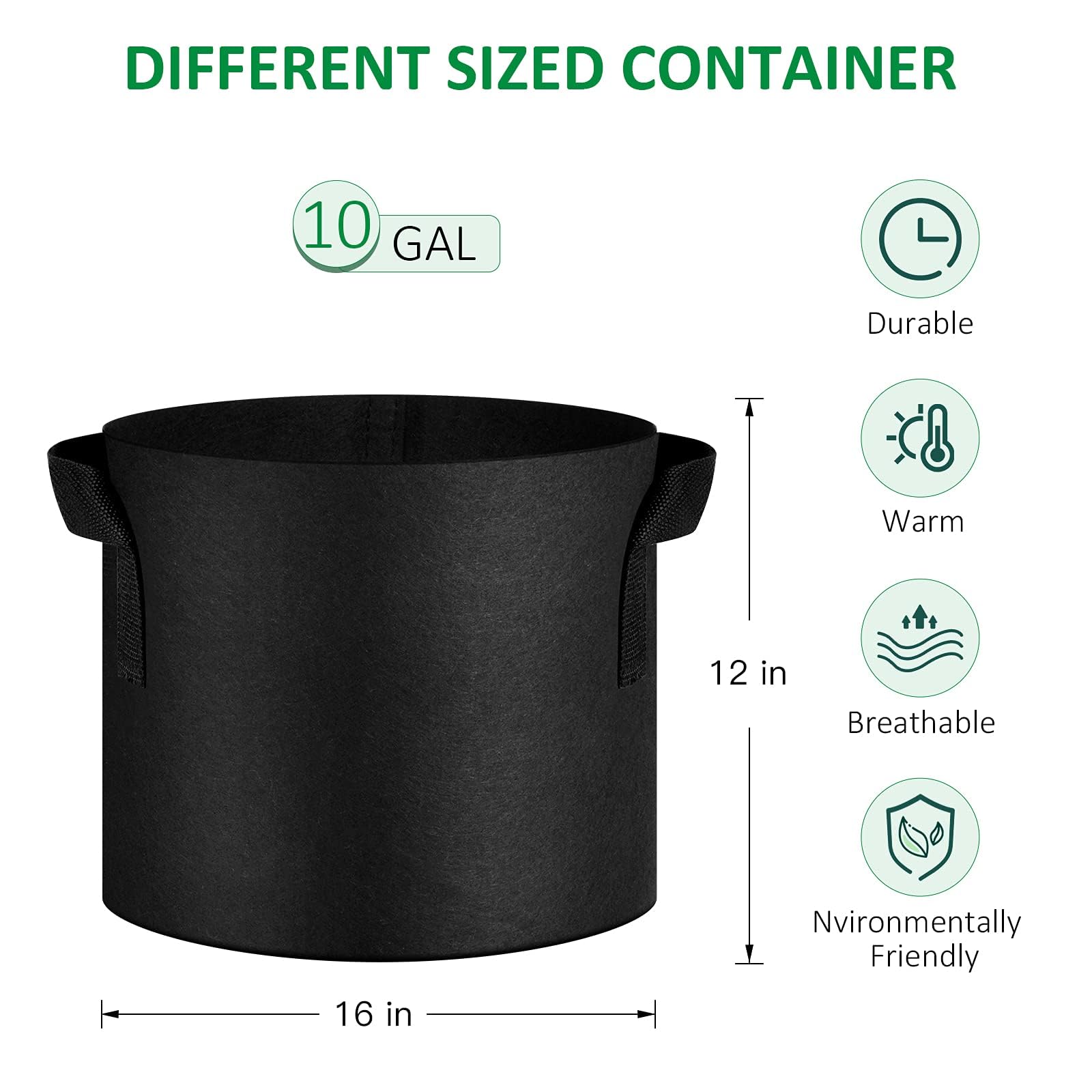 JNYONG thickened non-woven aeration bags improve airflow around roots