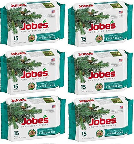 Jobes 01611 evergreen fertilizer spikes ready for dripline placement to support root growth