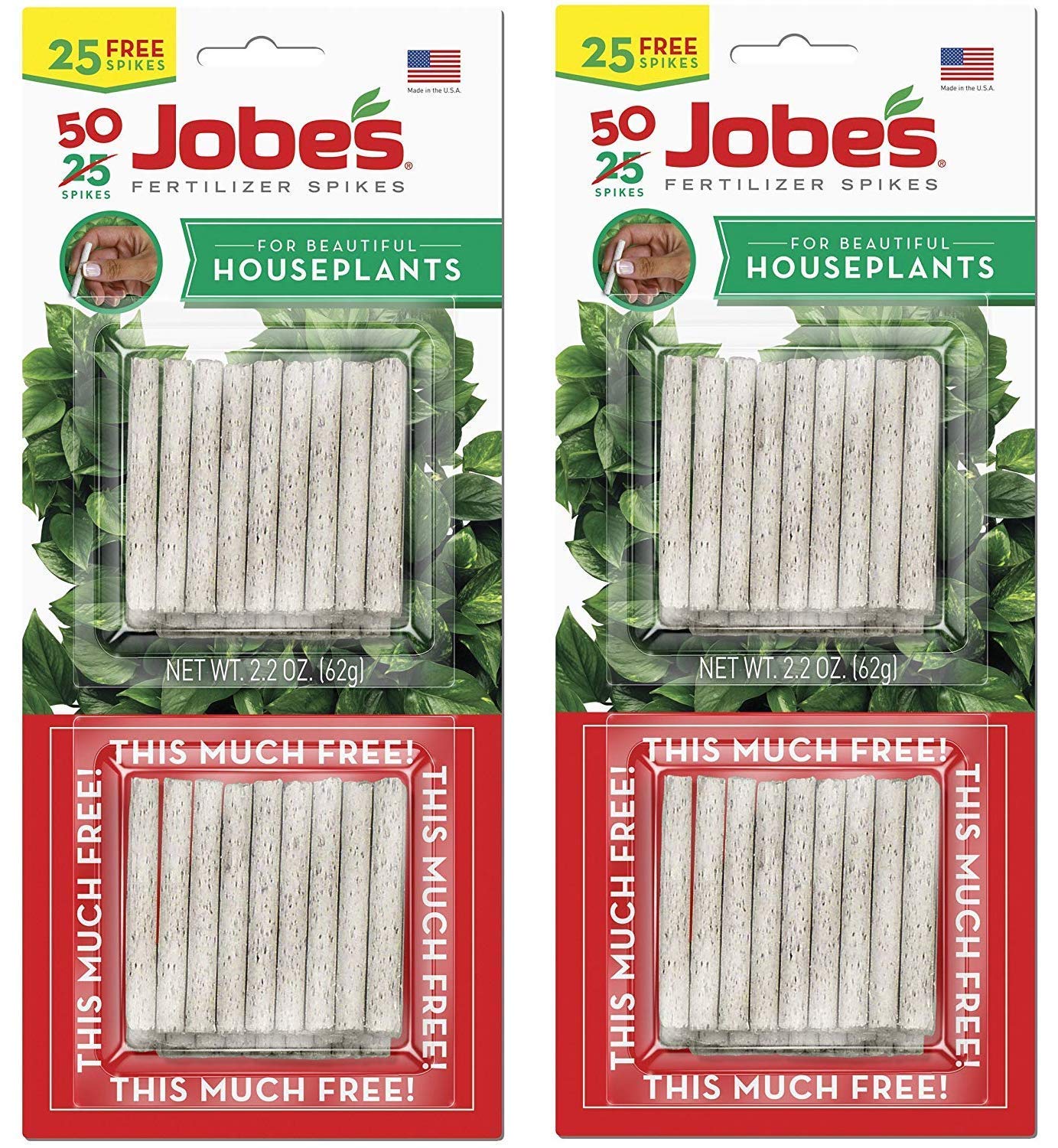 Jobe's Organics 5001T houseplant spikes pack ready for simple root feeding.