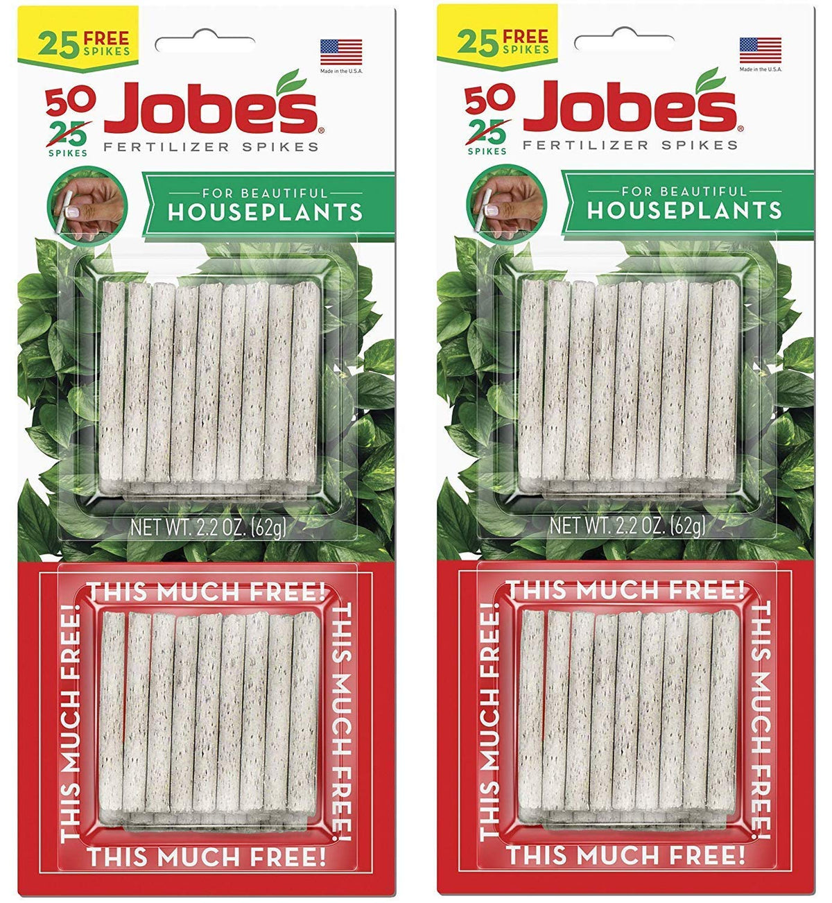 Jobe's Organics 5001T houseplant spikes pack ready for simple root feeding.